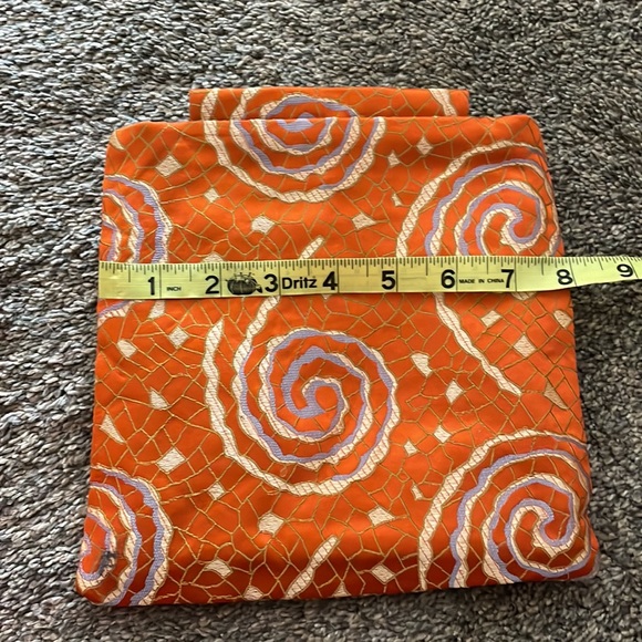 Asian Silk Design Snap Clutch - Picture 2 of 5